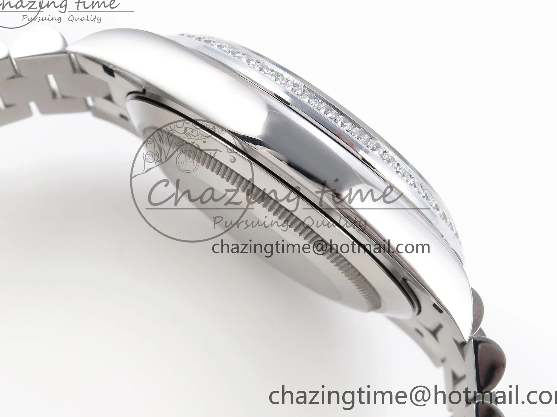 Good Copy Rolex Watches GSF Dial Bezel White Sustainable A 1920 40 SS Roman on Weight DayDate Diamonds Bracelet Gain President 1227